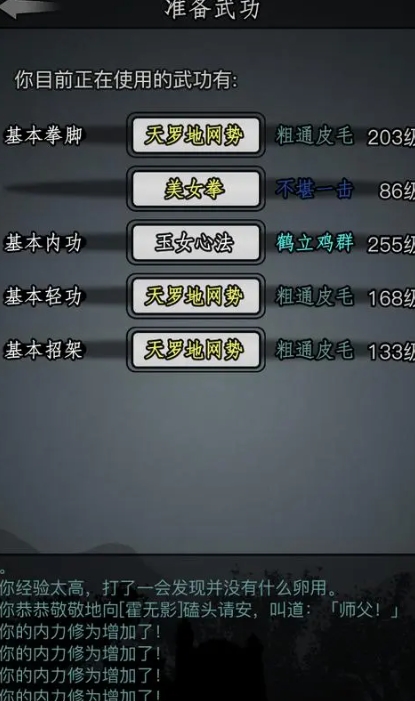 放置江湖华山内功有什么用