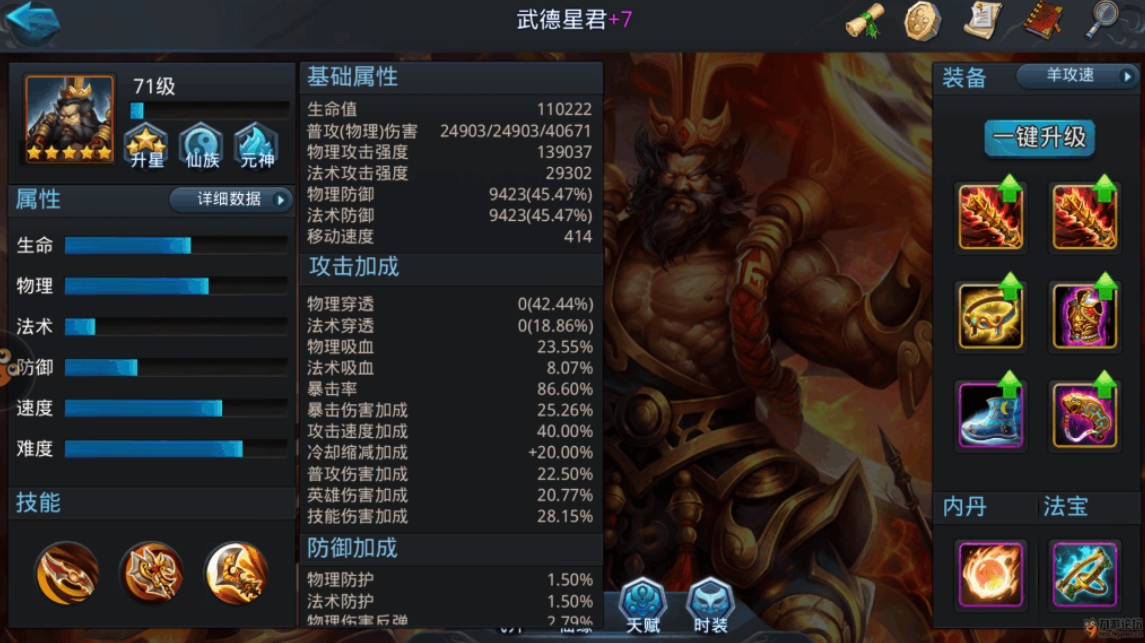 乱斗西游元神武德放什么技能